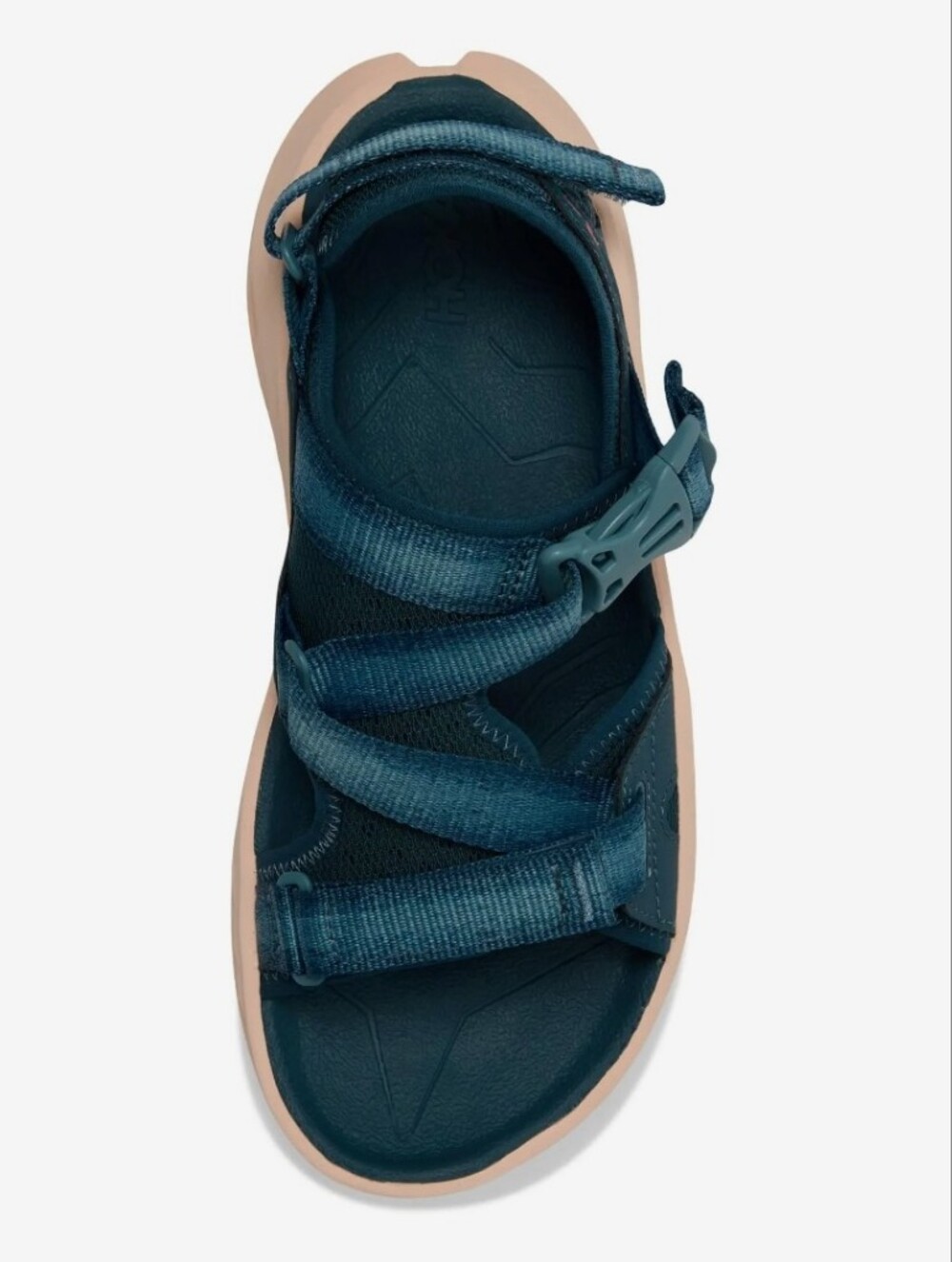 HOKA Infini Hike TC Vibram Hiking Sandals Womens 6.5 Blue Grapefruit Fit Like 7 - Picture 15 of 16